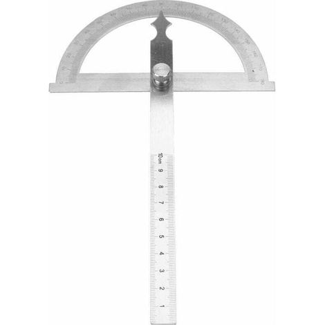Rapporteur d'angle en acier inoxydable, règle de jauge de Angle Finder d'angle inclinomètre numérique 0-180 degrés 15cm(120  150mm)