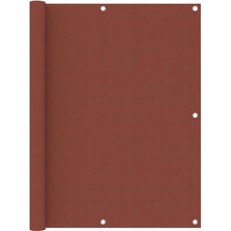 vidaXL Toldo terracota - Toldo para balcón de tela oxford terracota 120x400 cm