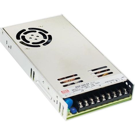 Mean Well ALIMENTATION COMPACTE À DÉCOUPAGE POUR ÉQUIPEMENT INFORMATIQUE - 1 SORTIE - 320 W - 24 V - CHASSIS FERMÉ