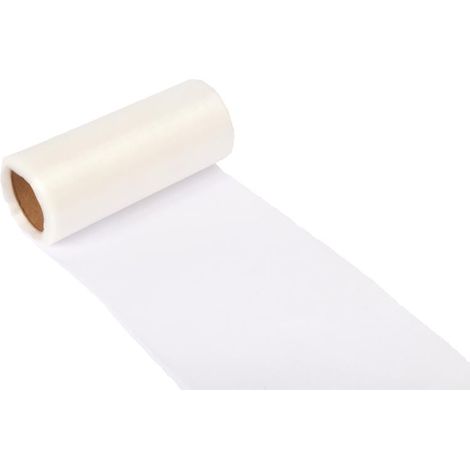 Organza rose sur bobine, 12 cm de large et 9 m de long