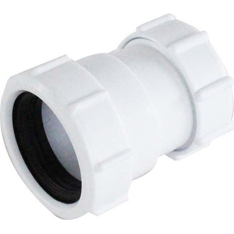 Connecteur d'extension de tuyau 40 mm femelle vers 32 mm femelle réducteur de tuyau droit réducteur de vidange piège à déchets connecteur d'extension de tuyau (1/4)