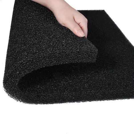 Éponge filtrante pour aquarium - 50 x 50 x 2 cm - Mousse polyuréthane - Filtration biologique - 1 pièce (1/4)
