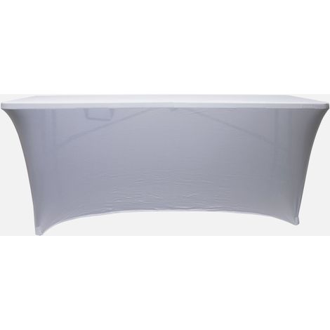 Nappe pliante 183cm – protection intérieure et extérieure – compatible table 183cm – blanc (1/5)