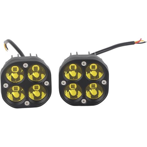 2 projecteurs LED de travail, 2 modes d'éclairage, haute luminosité, IP68 étanche, spots pour 9-24V, tout-terrain, SUV, ATV, camion (1/5)