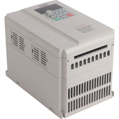 Convertisseur de fréquence triphasé 4KW – Tension d'entrée 220V – Tension de sortie 0-380V – Contrôle PID pour vitesse programmable (1/5)