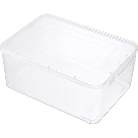 Bacs de rangement pour réfrigérateur, conteneur polyvalent de grande capacité, Transparent et hermétique, conteneur de stockage des aliments avec couvercle pour fournitures de cuisine (1/5)