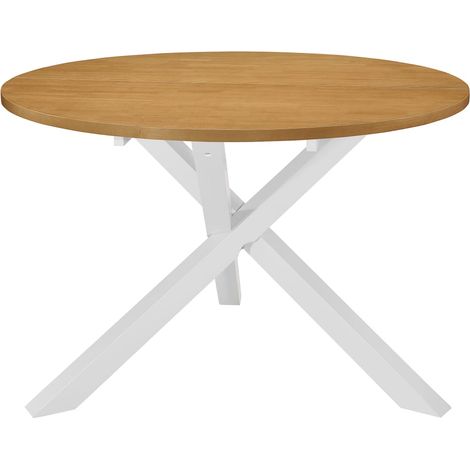 vidaXL Tavolo da Pranzo Bianco 120x75 cm in MDF
