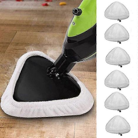 Set of 6 washable replacement pads for H2O steam mop (1/5)