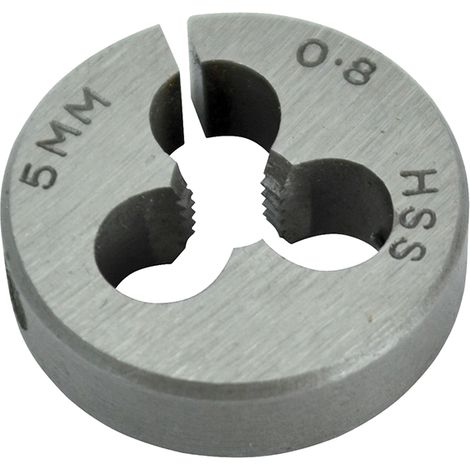 Faithfull ADR8293 HSS Straight Flute Split Die M5 x 0.8,, 13/16in OD FAIHSSDM5