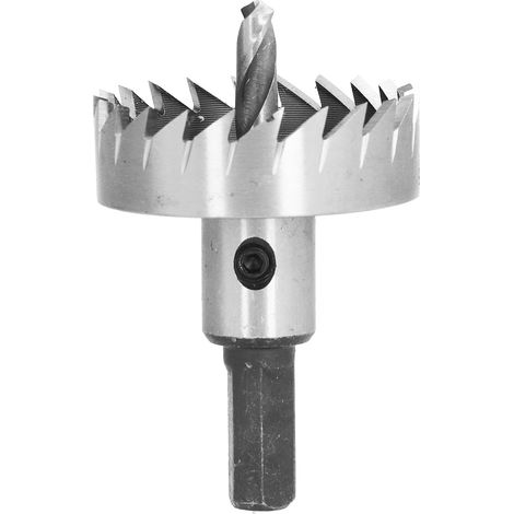 Scie cloche HSS de 45 mm / 1,7 po, outil de coupe rapide pour métaux (cuivre, acier inoxydable, fer, etc.). (1/5)
