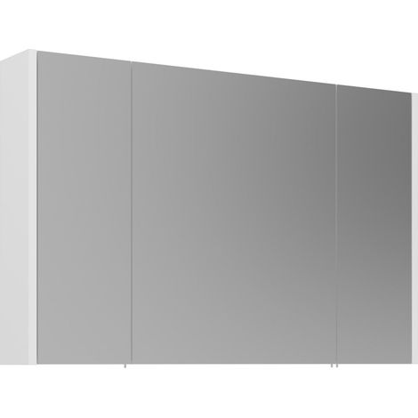 Badezimmerschrank mit Spiegel "Arno 100" – 100 x 16 x 66 cm – Weiß (1/3)