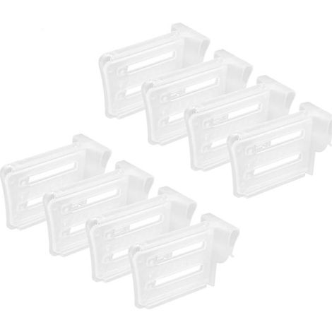 Ensemble de 8 boîtes de rangement pour réfrigérateur - séparateurs de tiroir réglables et transparents (1/5)