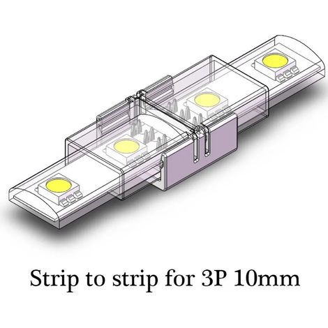 Connettore Rapido Impermeabile per Strisce Led SMD CCT a 3 Pin  10mm