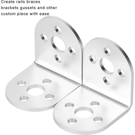 2 supports en aluminium en forme de L pour pièces de rechange Pitsco Tetrix Robotics (1/2)