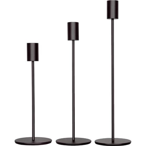 Ensemble de 3 chandeliers - Chandelier - Chandelier noir - Chandelier décoratif - Fer - Noir (1/5)