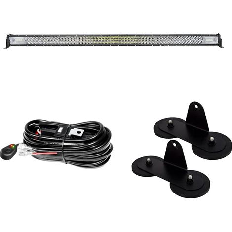 Barre lumineuse LED, faisceau combiné, design durable, 52 pouces 675w fil (1/2)