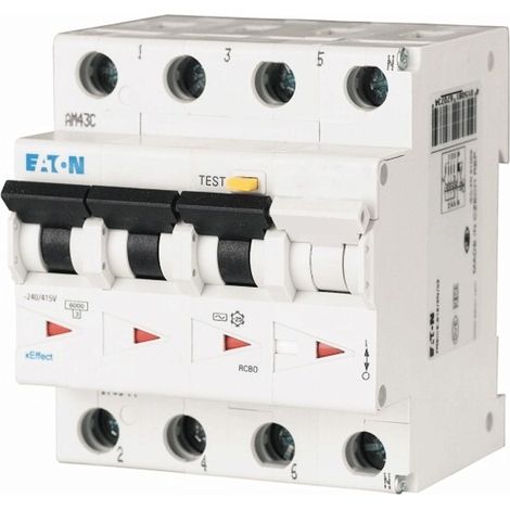 Eaton 170999 FI-Schutzschalter/Leitungsschutzschalter 4polig 16 A 0.03 A 415 V/AC (1/2)