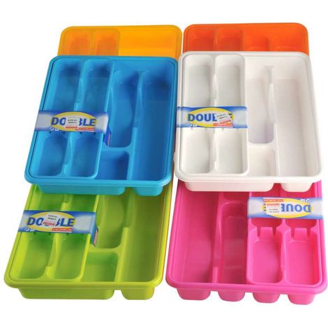 Portaposate da Cassetto in Plastica - Assortiti - 40x31x6 cm