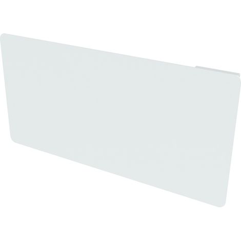 Carrera – Radiateur à inertie céramique blanc 1000W – Chaleur douce et durable – Format horizontal – Thermostat électronique digital