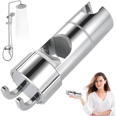 Support Pommeau de Douche, Bain Support de Douchette Support, Support Douche Réglable, Universel Support de Pommeau de Douche (1/4)