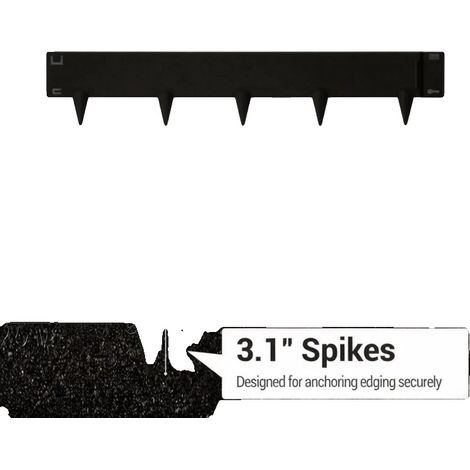 Bordure de jardin, acier galvanisé durable, installation flexible, 398.15pouces 5Pcs (1/2)