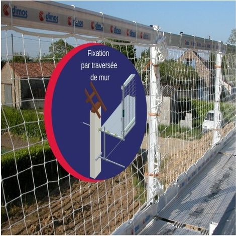Pack échafaudage de toit acier 6ml avec fixation par traversée de mur - DIMOS - 3000 mm (1/5)