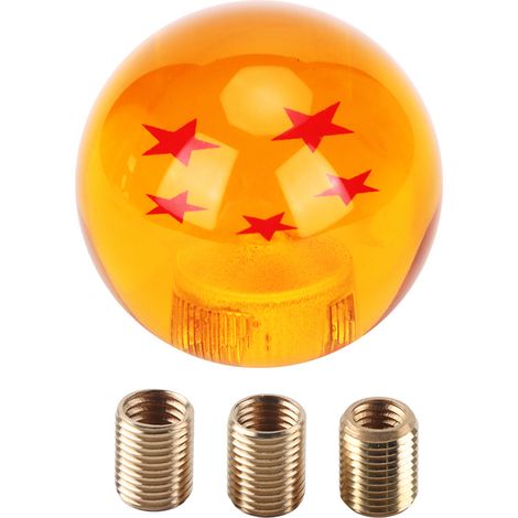 Manette de levier de vitesse en forme de boule pour voiture avec adaptateur de remplacement (1/5)