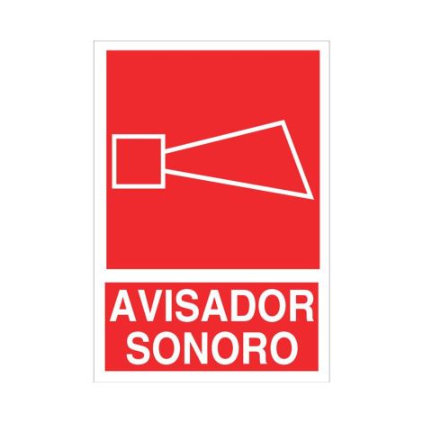Señal de socorro Avisador sonoro, de texto y pictograma                                                   Luminiscente       297X210 mm (1/2)