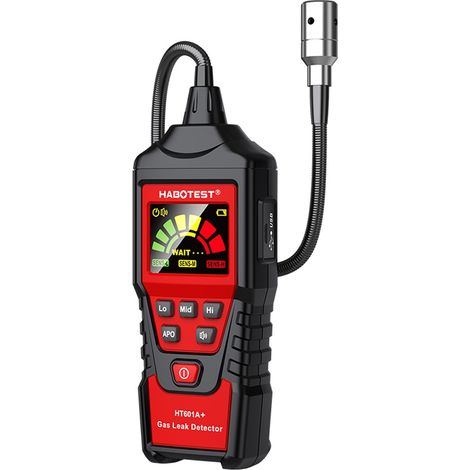 Détecteur de fuite de gaz HT601A+, analyseur de méthane, gaz combustible PPM LEL, testeur naturel combustible, écran sonore, alarme, capteur de fuite de gaz alcoolisé (1/5)