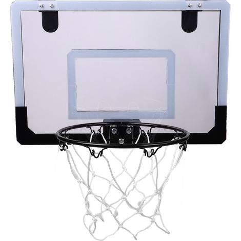 Kit panier de basket mini intérieur avec panneau, cerceau et support mural, jouet pour enfants à fixer sur porte ou mur (1/5)