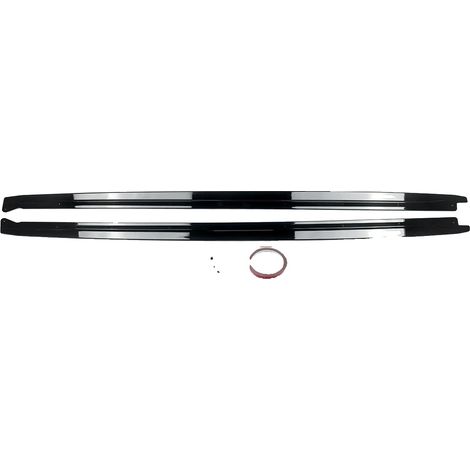 Extensions de bas de caisse, matériau ABS durable, installation facile, Noir Brillant (1/2)