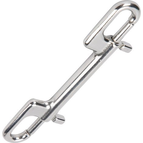 Mousqueton en acier inoxydable à double œillet pour équipement de plongée et accrochage sécurisé (1/5)