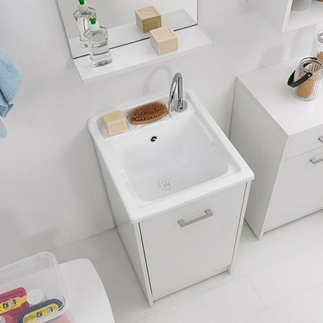 Lavapanni Domestica 45x50 completo bianco con piedini di Colavene (1/3)