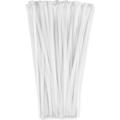 Fascette trasparenti da 25 cm, confezione multiuso da 505 pezzi, per cavi con una resistenza di 8 kg. Fascette per cavi per casa, ufficio, officina, giardino e altro ancora. (1/5)