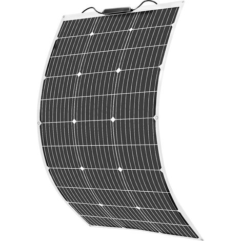 100W 18V Panneau Solaire Souple Monocristallin Panneaux Solaires pour Batterie 12V, Camping-Car, Camper, Van, Bateaux, Caravane (1/5)