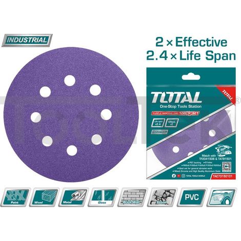 SET DISCHI ABRASIVI 10pz LEVIGATRICE 150mm P800/1000/1200/1500/2000 TOTAL