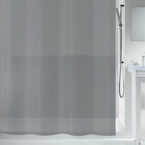 Rideau de douche PEVA BIO 180x200cm Gris Spirella (1/4)