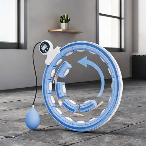 Cerceau de hula hoop massant ajustable avec compteur numérique (1/5)