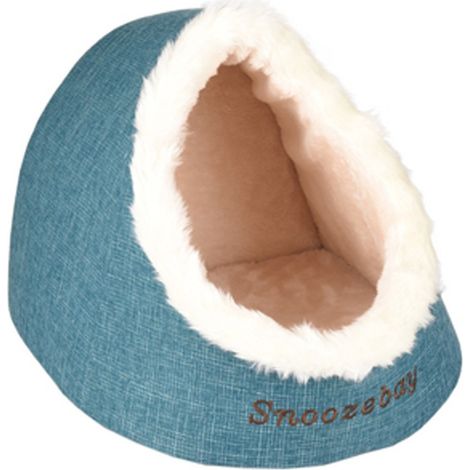 Panier igloo 38 x 40 x 32 cm snoozebay bleu pour chat - animallparadise (1/5)