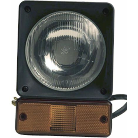 Proiettore 155x212mm verticale con indicatore di direzione adattabile JCB, Volvo e CAT (1/2)