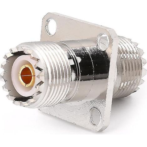 Adaptateur coaxial UHF SO239 femelle-femelle avec connecteur RF à montage sur panneau