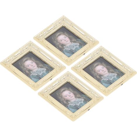 Cadre miniature pour peinture à l'huile pour maison de poupée, échelle 1:12, 4 pièces, type B. (1/5)