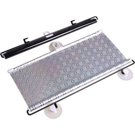 Pare-soleil rétractable - - 45x125 cm - Isolation thermique - Rembobinage automatique - Pratique (1/3)