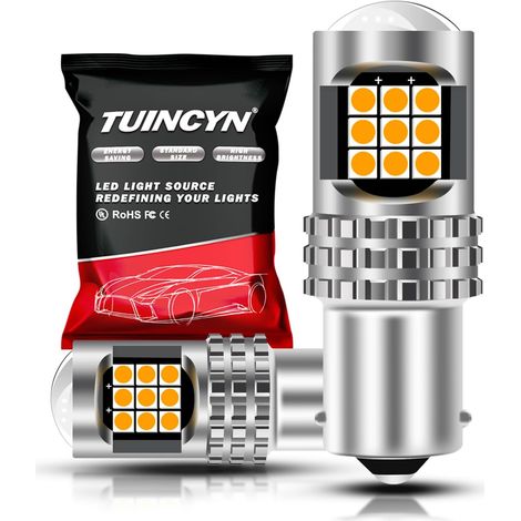 Bau15s Py21w Ampoule LED Clignotants LED 12V 24V 3030 24SMD Canbus Anti-Hyper Flash pour Clignotants Avant et Arrière (1/5)