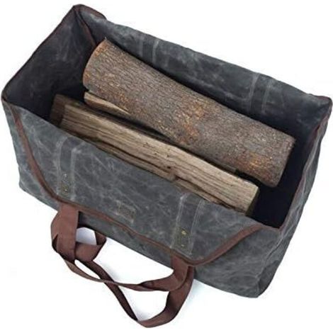 Bolsa de transporte portátil para leña - Bolsa para almacenar leña - Bolsa para almacenar leña - Bolsa para almacenar leña