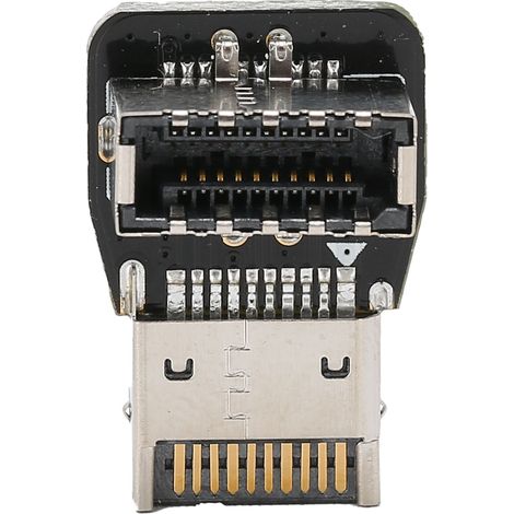 Carte mère d'ordinateur, interface USB 3.1 10G Type-E, façade coudée à 90°, passage de câbles de montage Type-C, carte adaptatrice Type-E PH74-B (1/5)