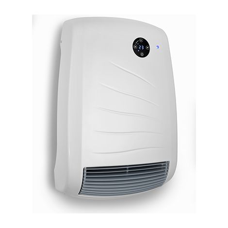 Radiateur soufflant programmable 1200/2000W – Corps en métal – Thermostat électronique – Fonction Boost – Protection IP24 – Radialight