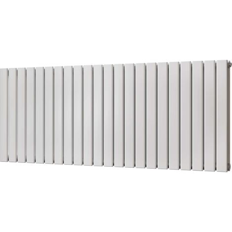 Typhoon - White Horizontal Radiator H600mm x W1496mm Double Panel