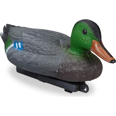 Canard en Plastique, nageant, résistant aux intempéries, Figurine pour l’étang, Le Jardin, Multicolore 1 pièce (1/5)