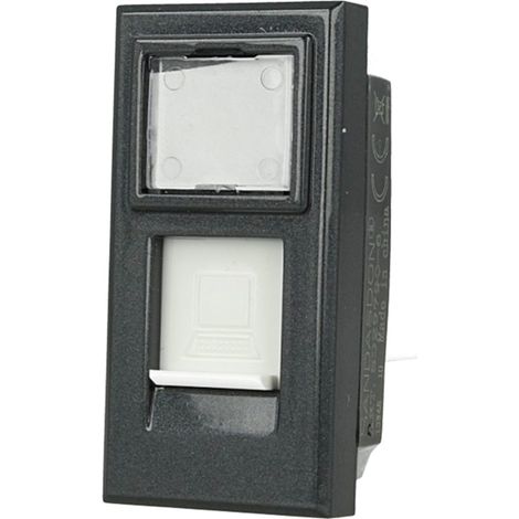 Presa Dati RJ45 CAT5E Nero Coperchio Compatibile Bticino Axolute (1/3)